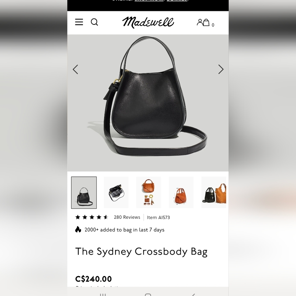 Madewell Sydney Crossbody